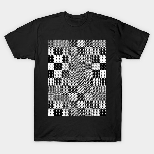 Checkered Love - Black and White T-Shirt by LAEC